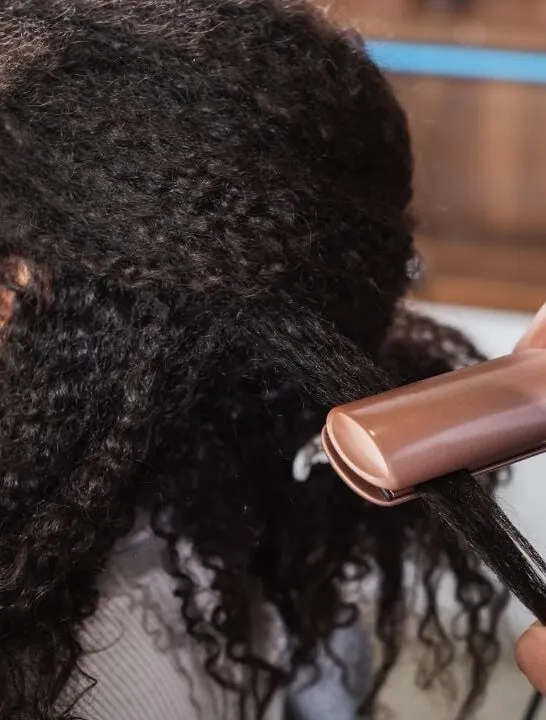 how to straighten 4c hair