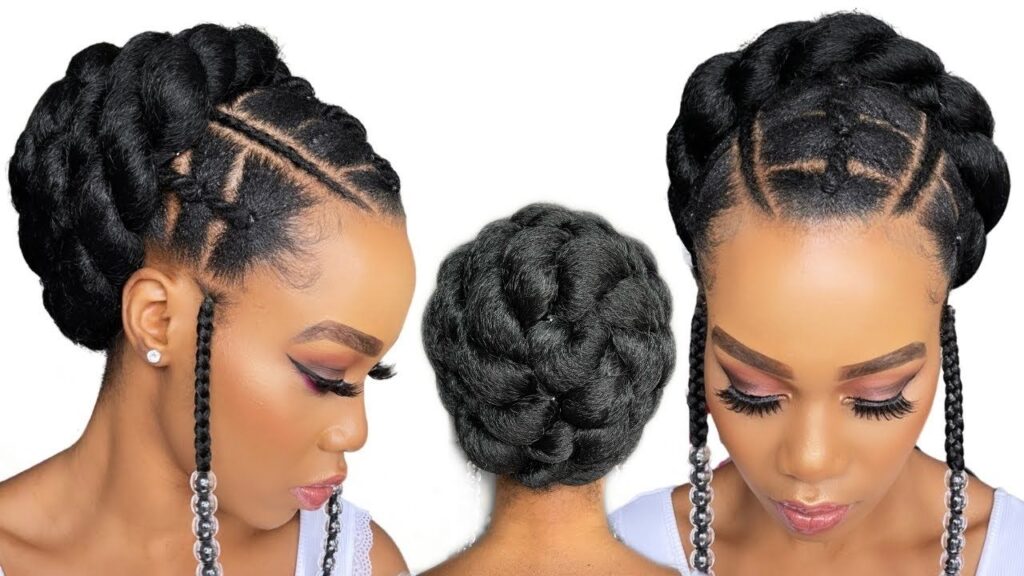 4c ponytail hairstyle_Rubber band ponytail