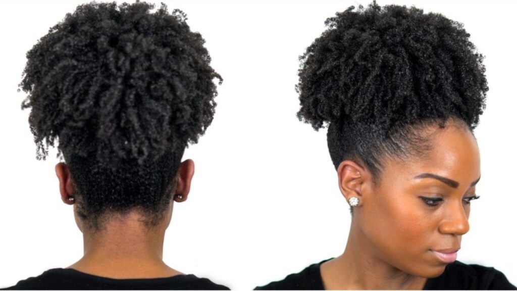 4c ponytail hairstyle_high puff