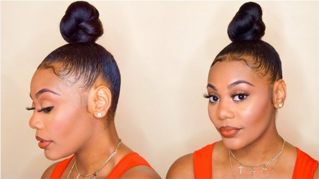 4c ponytail hairstyle_top knot ninja bun