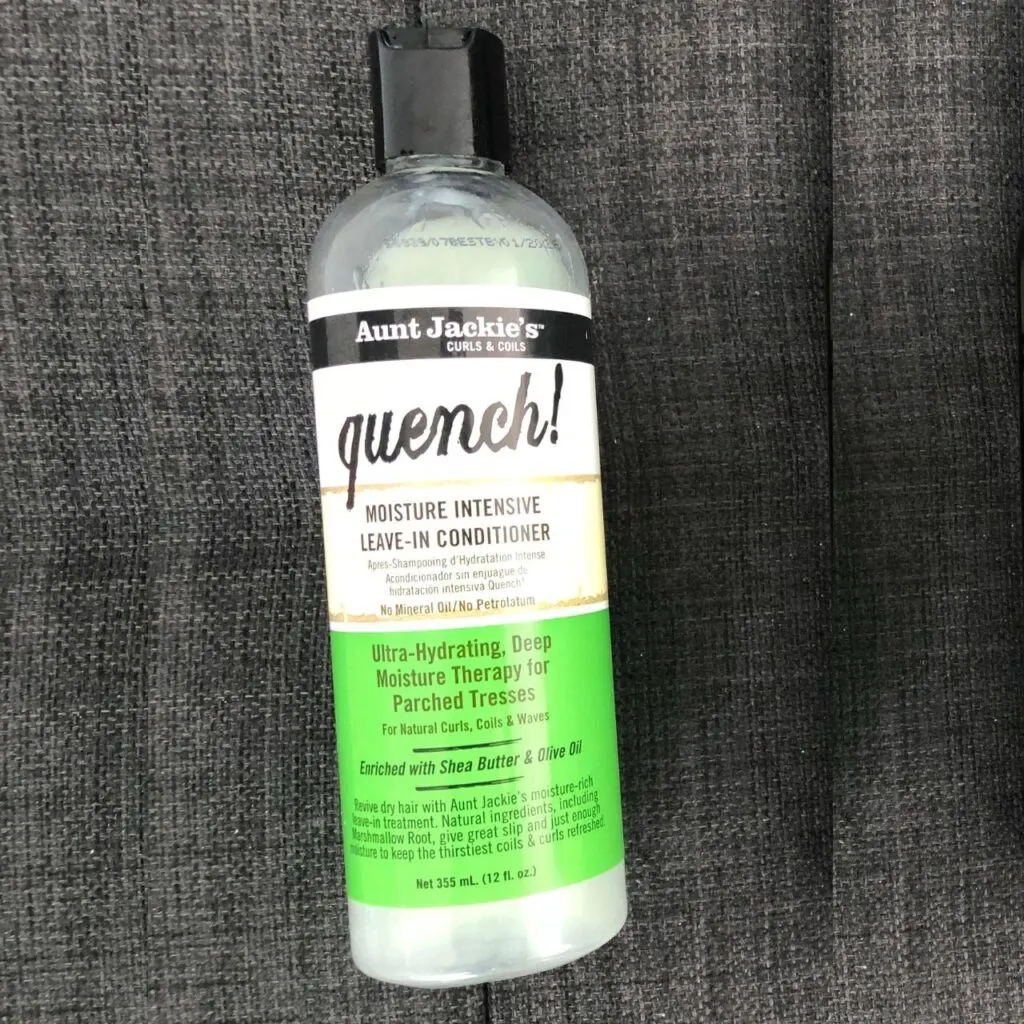 bottle of auntie jackies leave-in conditioner