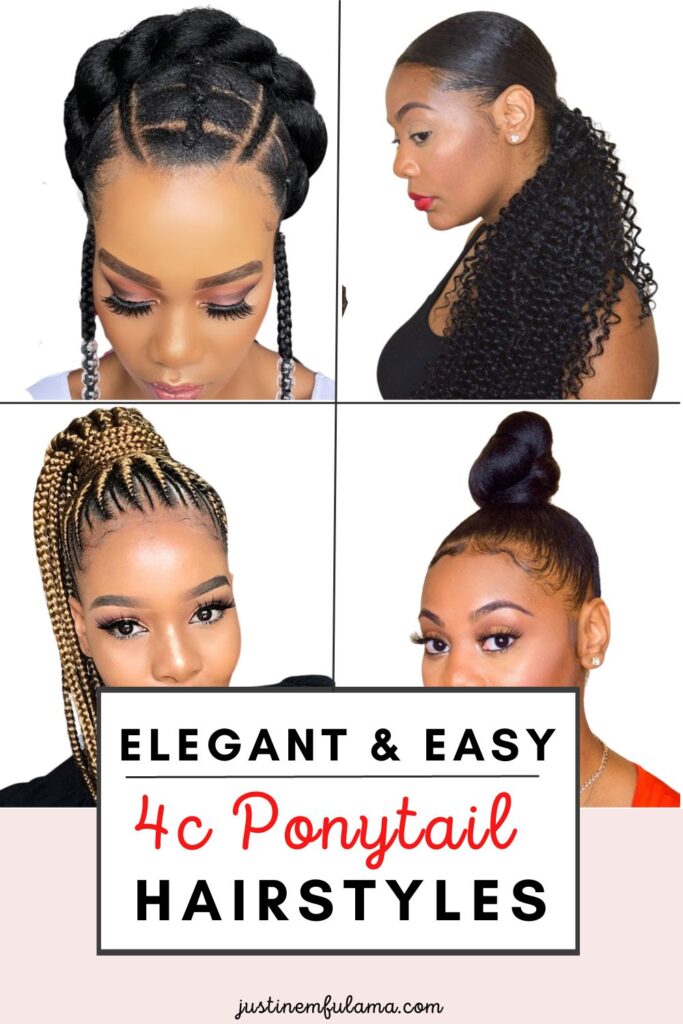 elegant 4c ponytail hairstyles