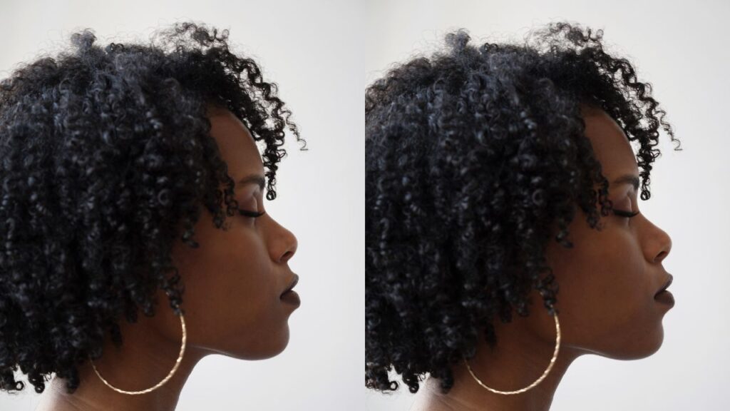 how to get 4c hair to lay down