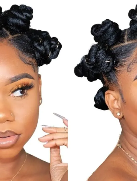 bantu knots on 4c hair
