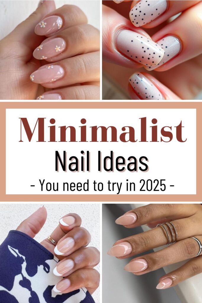 Grid with minimalist nail ideas